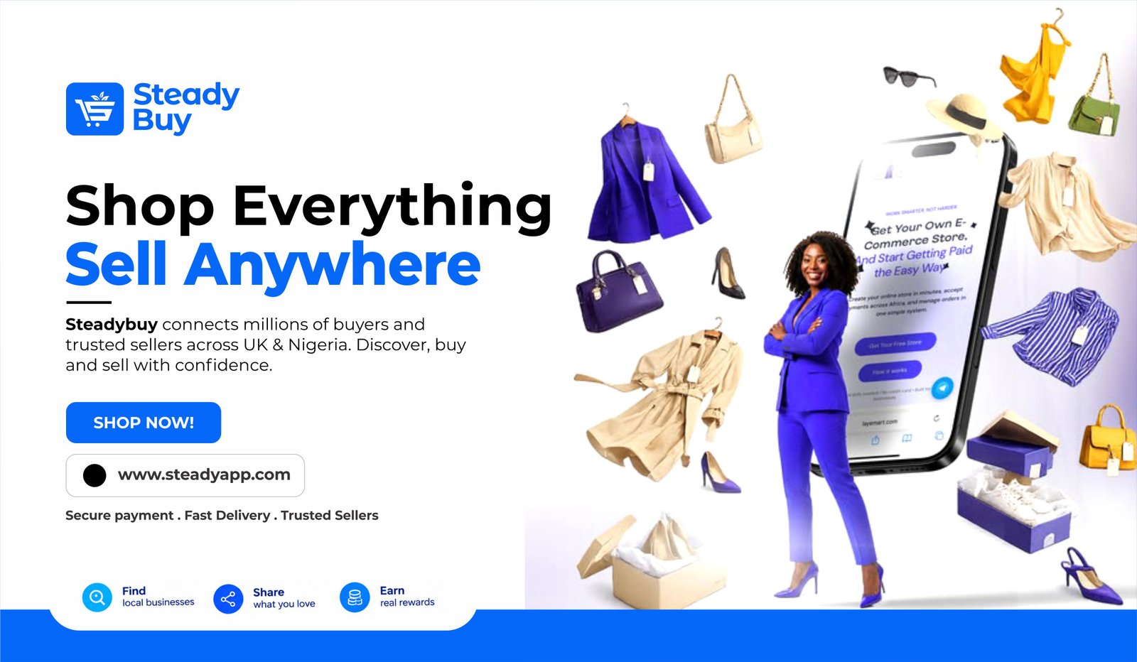 Shop products across categories with Steady Buy