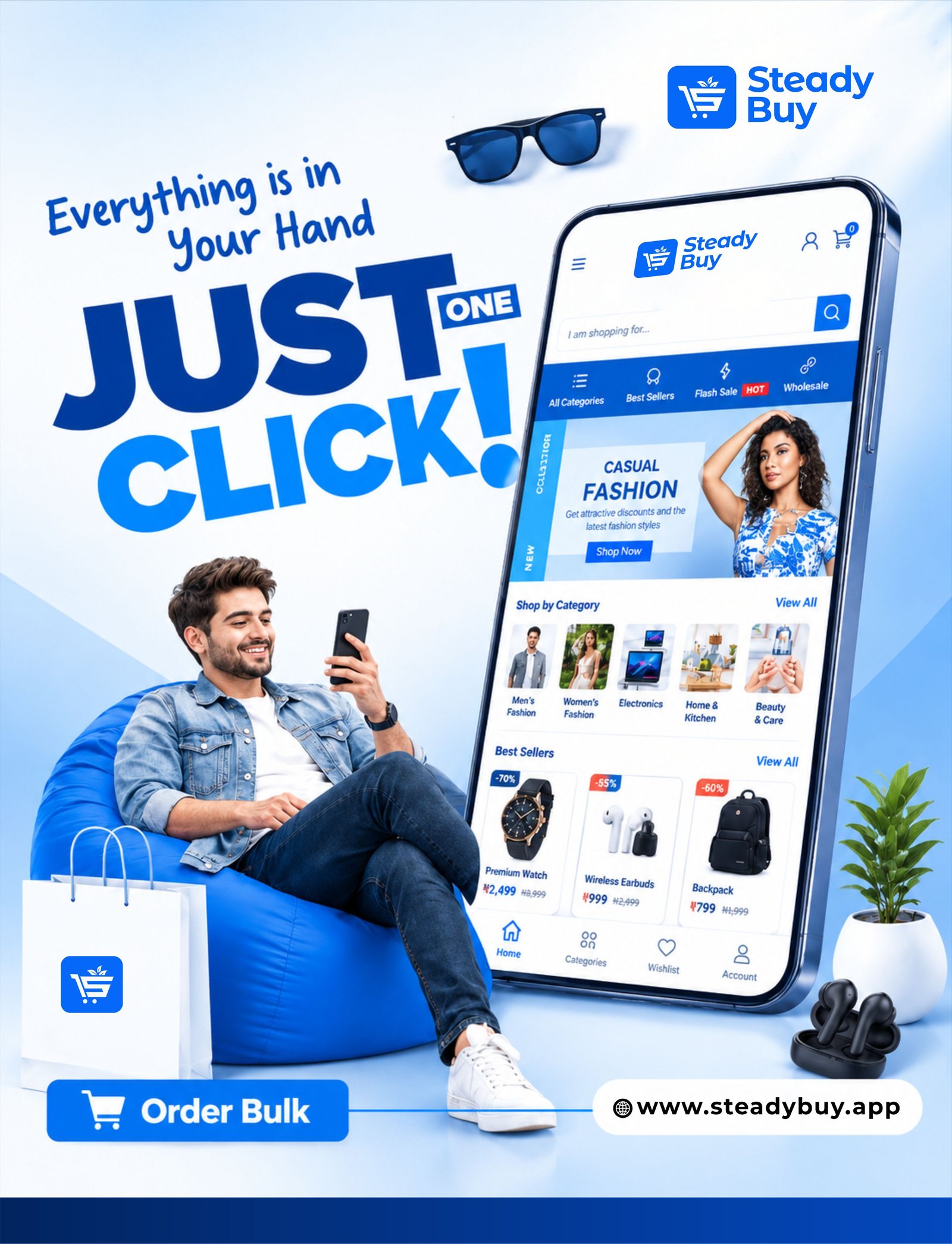 Steady Buy mobile shopping experience