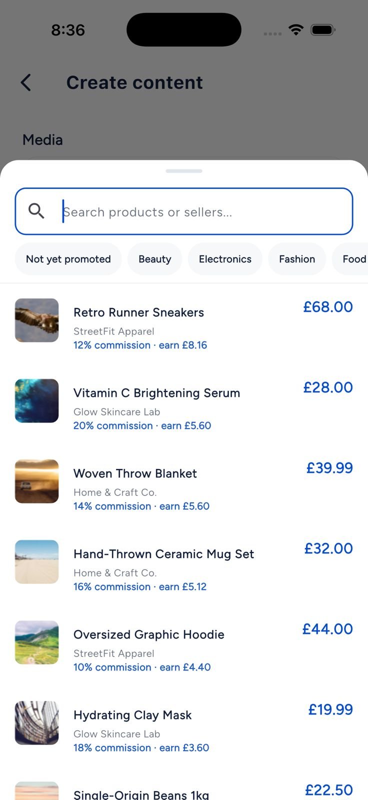 Product / Shop screenshot
